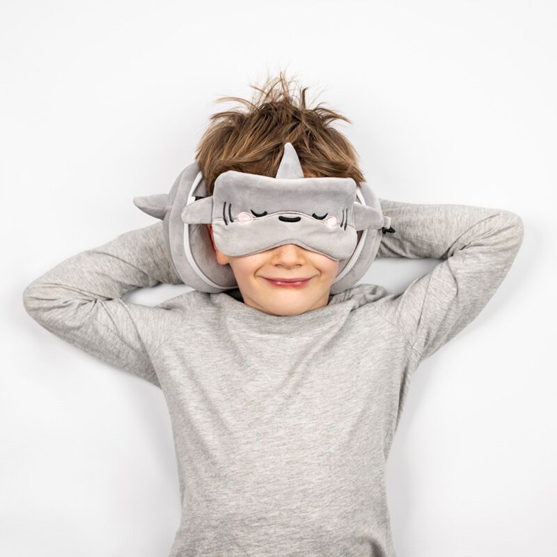 Afbeelding laden in galerijviewer, Ty relaxeazzz adoramals archie de haai rond reiskussen slaapmasker