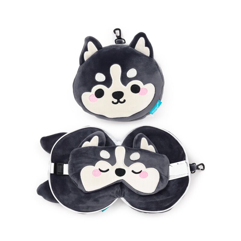 Afbeelding laden in galerijviewer, Ty relaxeazzz luna de husky berg dieren reiskussen slaapmasker