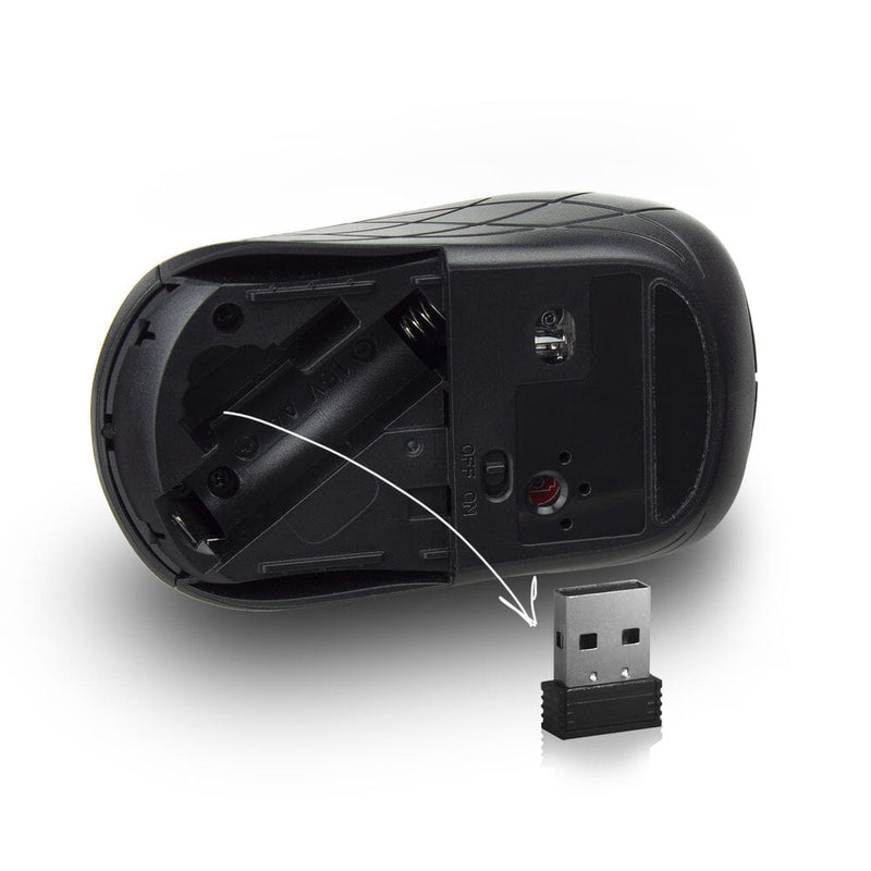Afbeelding laden in galerijviewer, Act draadloos toetsenbord en muis usb nano ontvanger qwerty