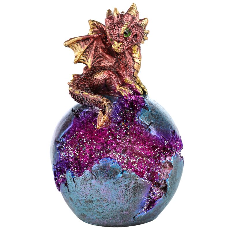 Afbeelding laden in galerijviewer, Baby draak led geode drakenei