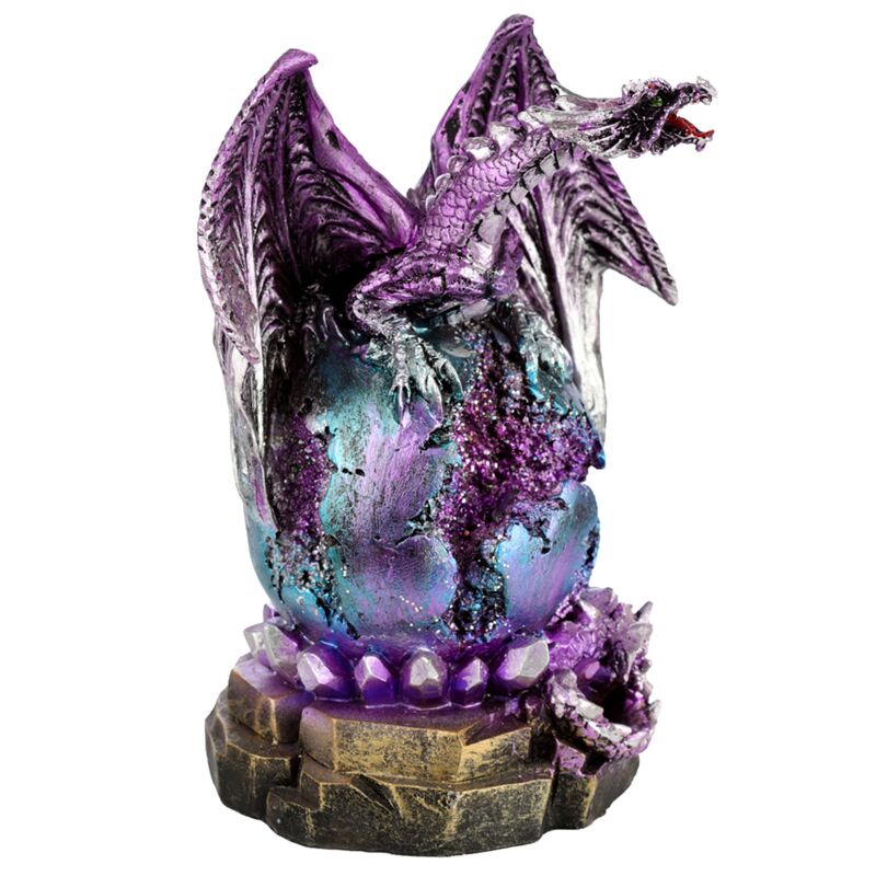 Afbeelding laden in galerijviewer, Dark legends led geode plint drakenei