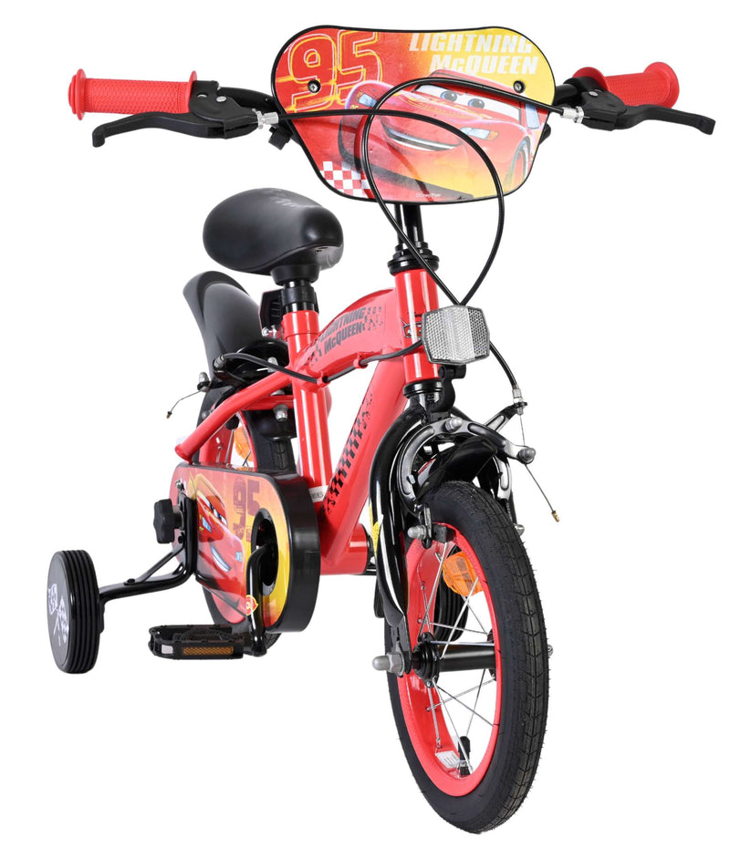 Afbeelding laden in galerijviewer, Disney autos disney cars kinderfiets - jongens - 12 inch - twee handremmen