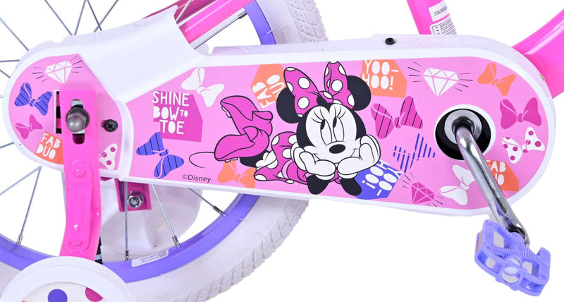 Afbeelding laden in galerijviewer, Minnie Cutest Ever! 16 Inch 29 cm Meisjes Terugtraprem Roze