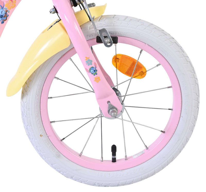 Afbeelding laden in galerijviewer, Stich disney stitch kinderfiets - meisjes - 14 inch - roze