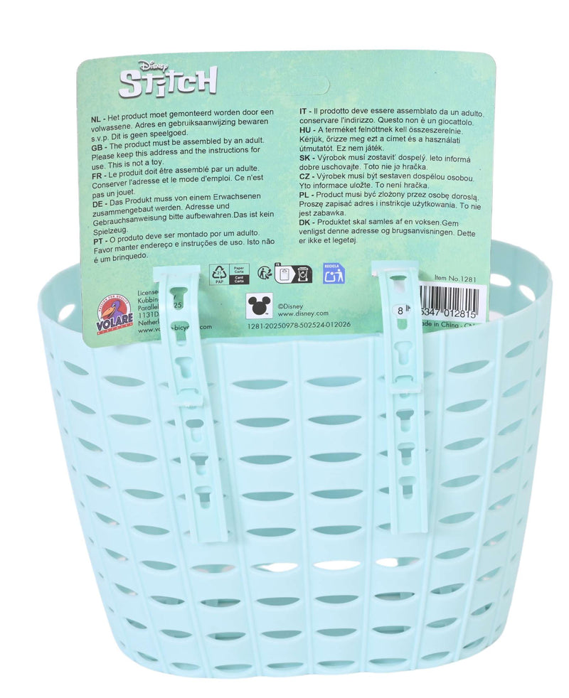 Afbeelding laden in galerijviewer, Disney stitch plastic mandje - uni - blauw