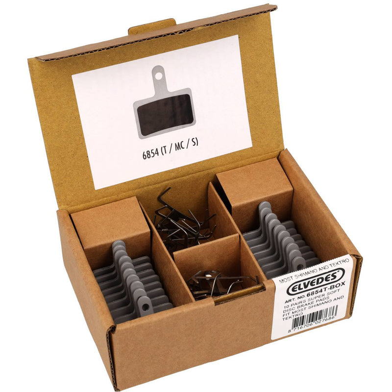 Afbeelding laden in galerijviewer, Elvedes schijfremblokset - shimano - organische compound (resin) - 10 paar