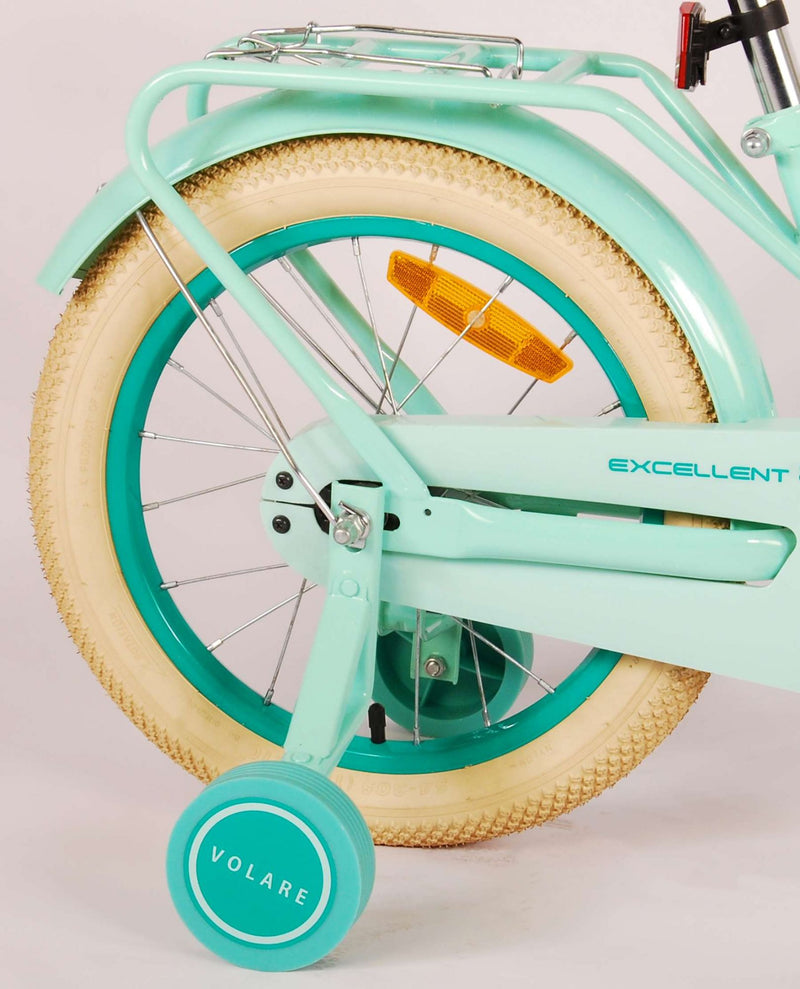 Afbeelding laden in galerijviewer, Volare 16 inch fiets excellent mintgroen oma transport 51631