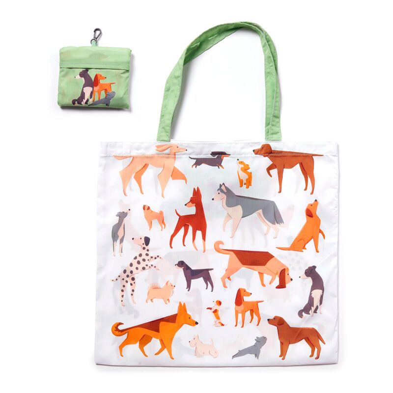 Afbeelding laden in galerijviewer, Opvouwbare tas - bag barks hond