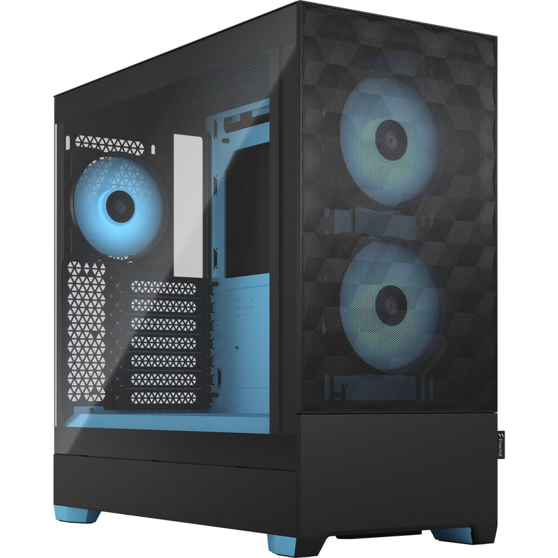 Afbeelding laden in galerijviewer, Fractal Design Pop Air RGB Cyan Core TG Clear Tint