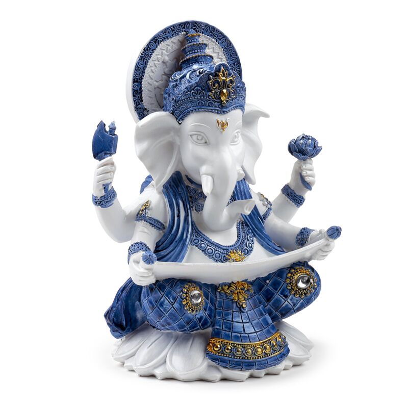 Afbeelding laden in galerijviewer, Wit blauw ganesh kennis