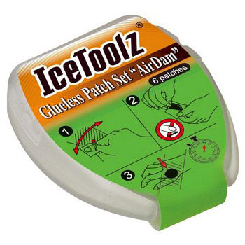 Afbeelding laden in galerijviewer, IceToolz Zelfklevende bandenplakkers AirDam 24056J5 50 doosjes à 6 stuks (in pot)