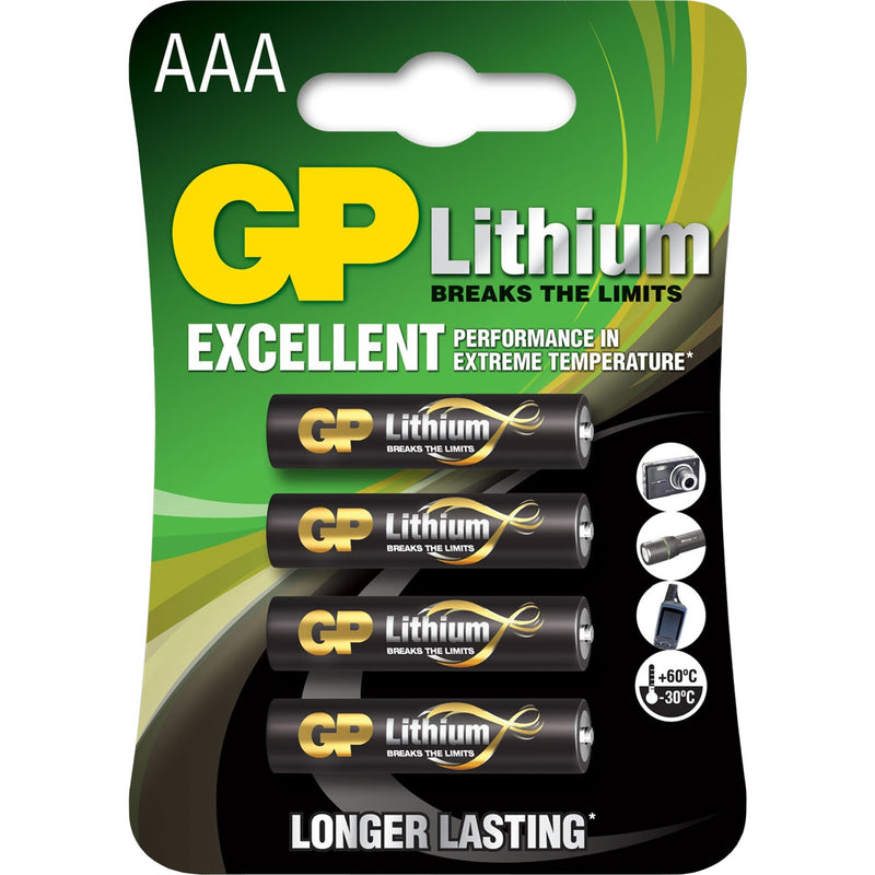 Afbeelding laden in galerijviewer, GP Batteries Batteries Primary Lithium AAA 4 batterijen