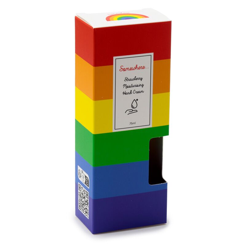 Afbeelding laden in galerijviewer, Somewhere regenboog handcreme 75ml - aardbei