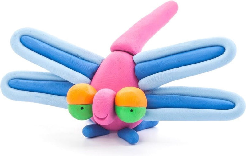 Afbeelding laden in galerijviewer, Hey-clay insecten libelle 3 cans boetseerklei