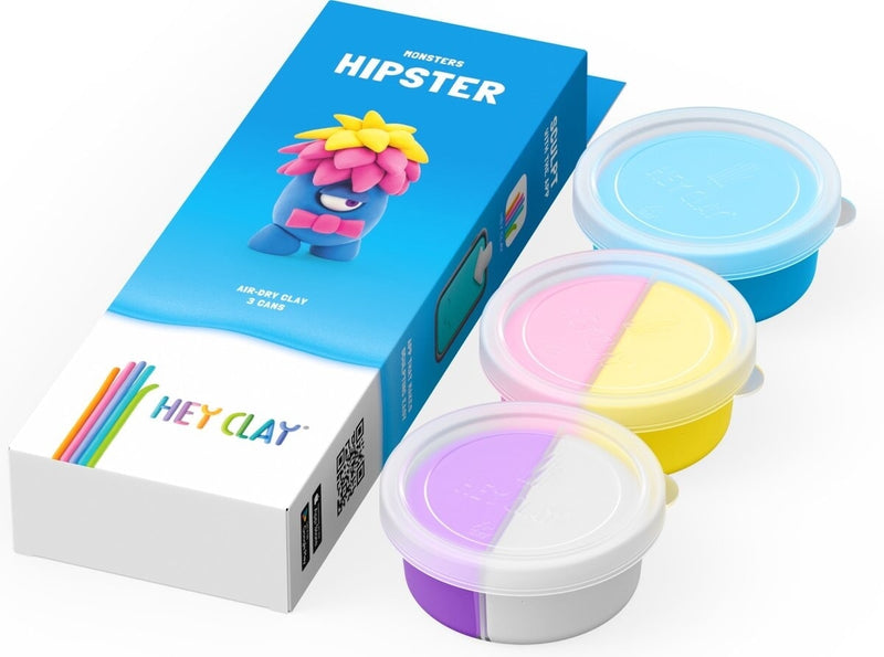 Afbeelding laden in galerijviewer, Hey-clay hipster 3 cans boetseerklei