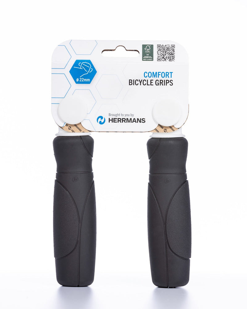 Afbeelding laden in galerijviewer, Herrmans bike components oy herrmans handvat grip cut 93b 120 mm. type 45 zwart