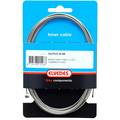 Afbeelding laden in galerijviewer, Elvedes rem binnenkabel ton 4 meter 49 draads 6427rvs-49-4m