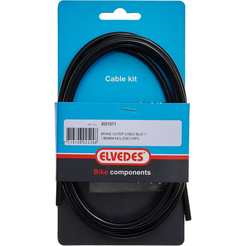 Afbeelding laden in galerijviewer, Elvedes cable systems bv elvedes rem buitenkabel 1,8m zwart +2 ferrules 2021071