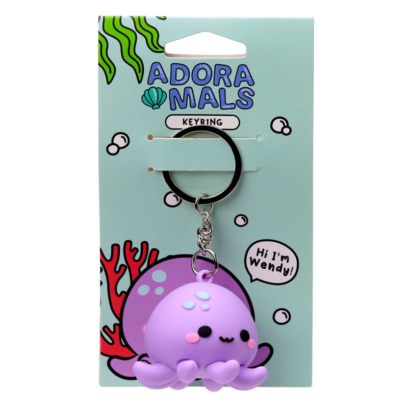 Afbeelding laden in galerijviewer, Wendy de octopus adoramals 3d pvc sleutelhanger