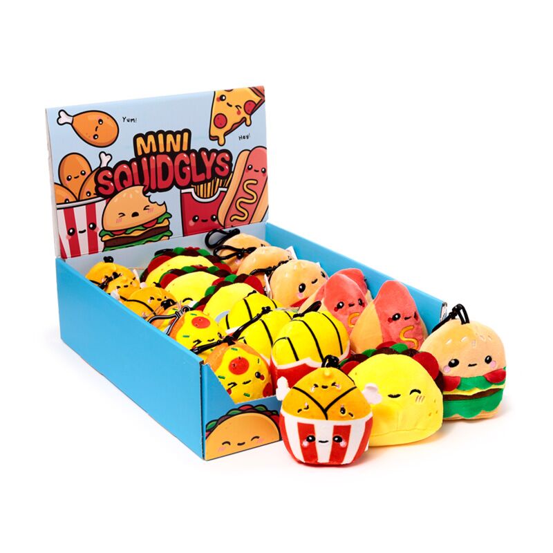Afbeelding laden in galerijviewer, Squidglys foodiemals pluche sleutelhanger