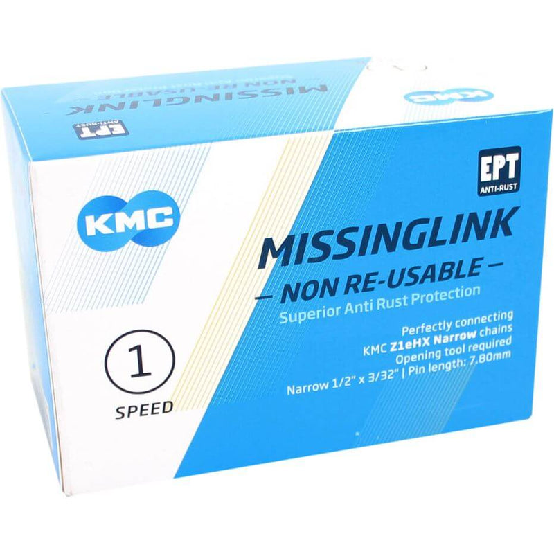 Afbeelding laden in galerijviewer, KMC Sluitschakel MissingLink Z1eHX NR EPT zilver narrow(40)