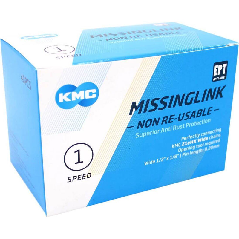 Afbeelding laden in galerijviewer, KMC Sluitschakel MissingLink Z1eHX NR EPT zilver wide(40)