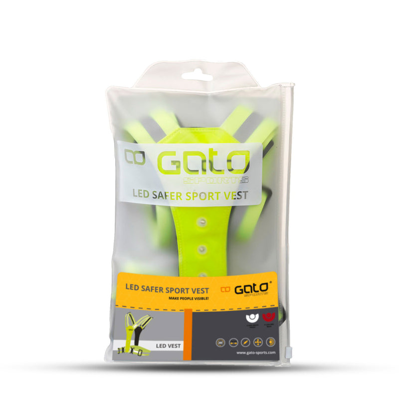 Afbeelding laden in galerijviewer, Gato safer sport led vest neon yellow one size