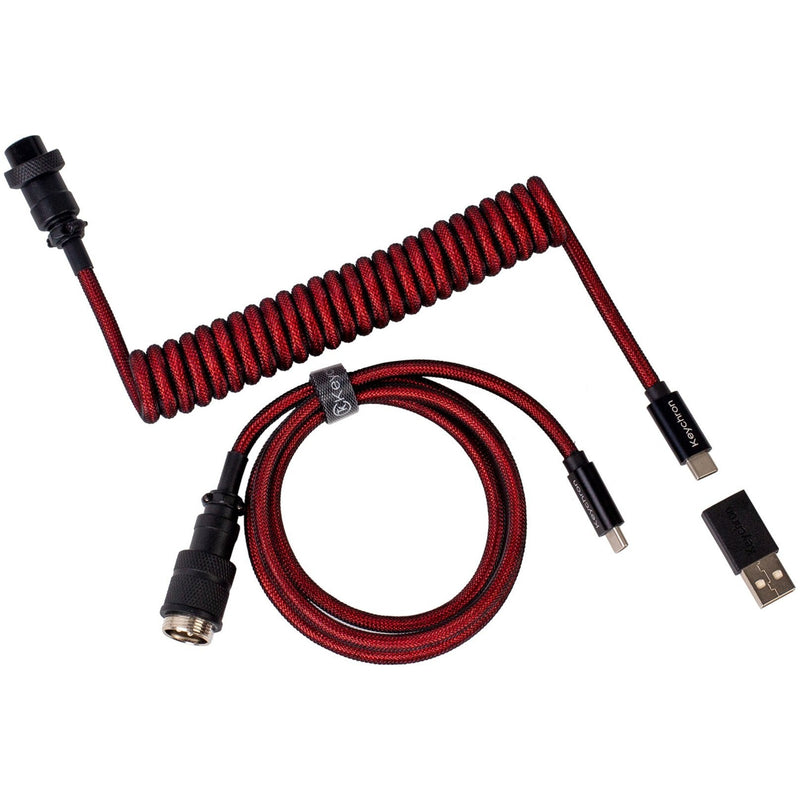 Afbeelding laden in galerijviewer, Keychron Premium Coiled Aviator Cable, Straight