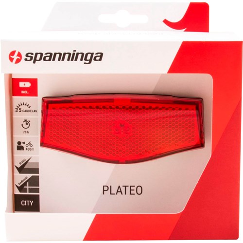 Afbeelding laden in galerijviewer, Spanninga achterlicht plateo xb batterij 50 80mm