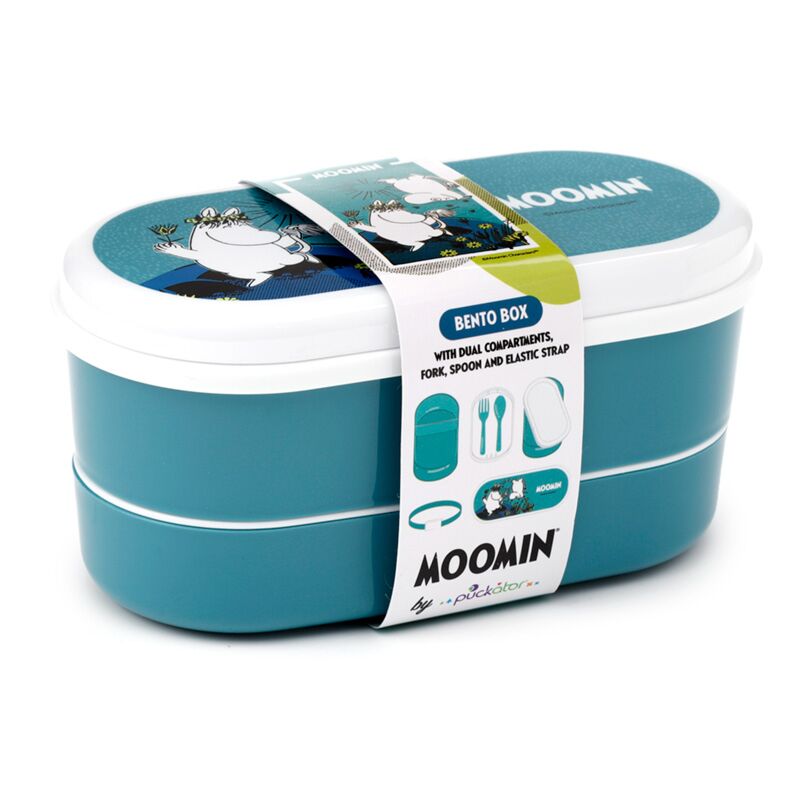 Afbeelding laden in galerijviewer, Moomin - bento box lunchtrommel met vork lepel