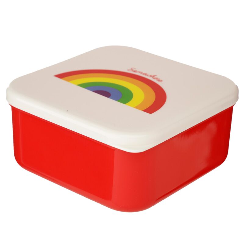 Afbeelding laden in galerijviewer, Set 3 lunch box s m l- somewhere regenboog