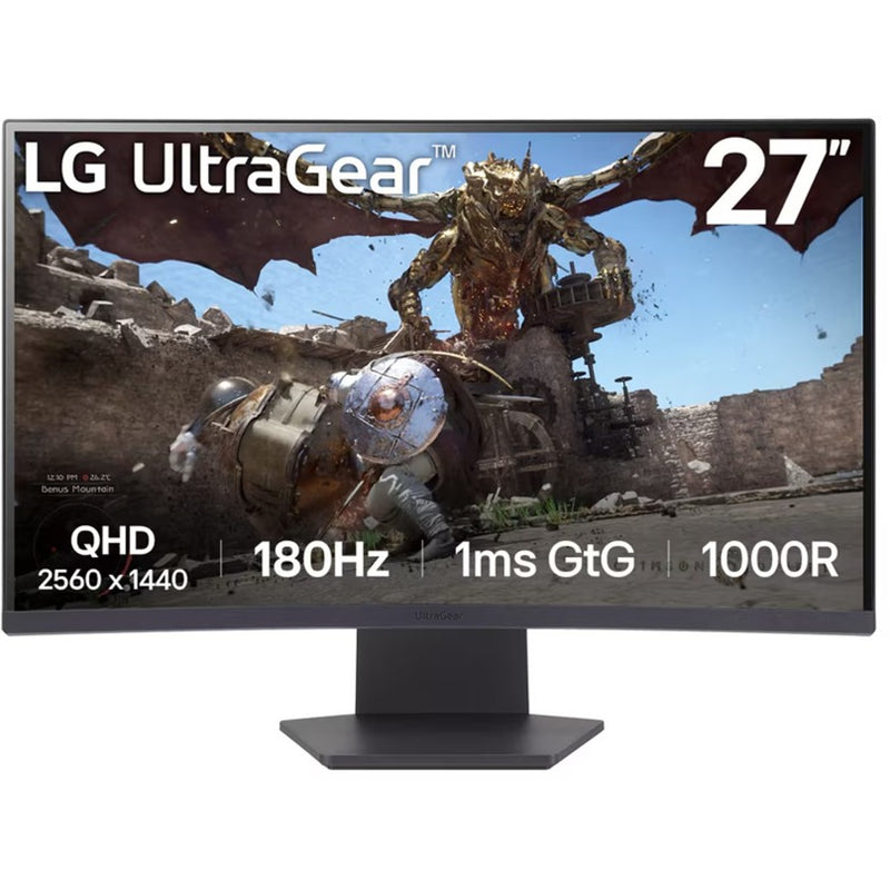 Afbeelding laden in galerijviewer, Lg ultragear 27gs60qc-b curved gaming monitor