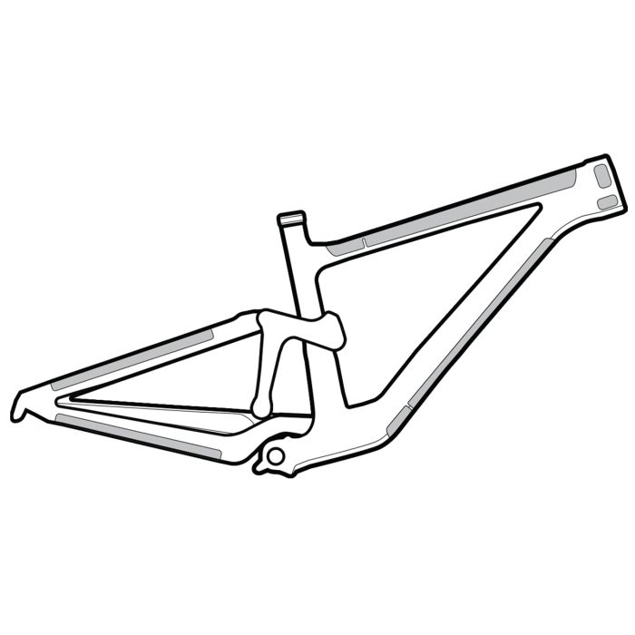 Afbeelding laden in galerijviewer, Lizard skins clear protective frame wrap - frame kit