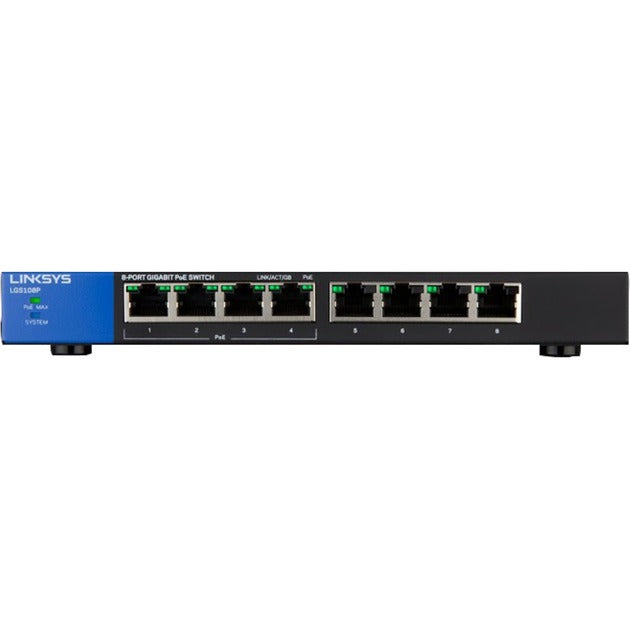 Afbeelding laden in galerijviewer, Linksys Linksys LGS108P Unmanaged Switch PoE+