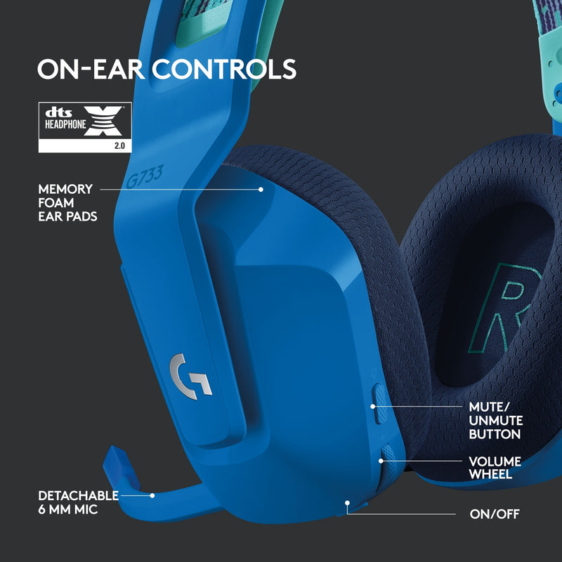 Afbeelding laden in galerijviewer, Logitech G733 LIGHTSPEED Wireless RGB Gaming Headset