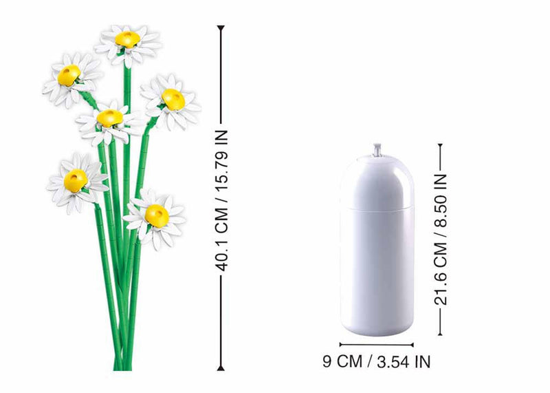 Afbeelding laden in galerijviewer, Sluban flowers madelief 255-delig