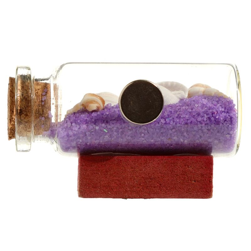 Afbeelding laden in galerijviewer, Gekleurd zand schelpen fles strand souvenir magneet