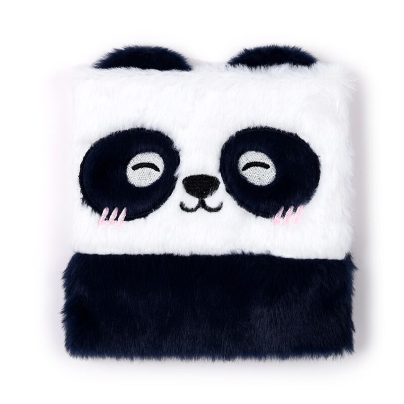Afbeelding laden in galerijviewer, Adoramals panda fluffig notitieboekje