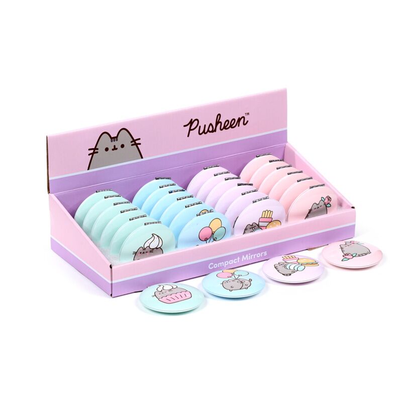 Afbeelding laden in galerijviewer, Union pusheen de kat core compact make up spiegeltje
