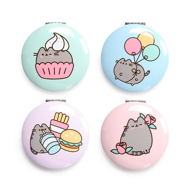 Afbeelding laden in galerijviewer, Union pusheen de kat core compact make up spiegeltje