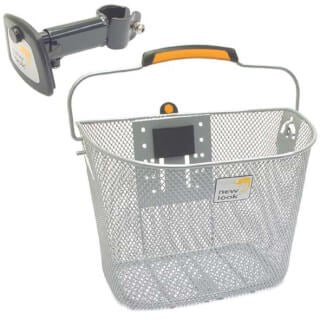 Afbeelding laden in galerijviewer, fietsmand Toscane Smartlock voor 19 liter zilver