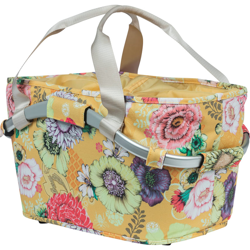 Afbeelding laden in galerijviewer, Basil Bloom Field Carry all MIK – fietsmand – achterop geel