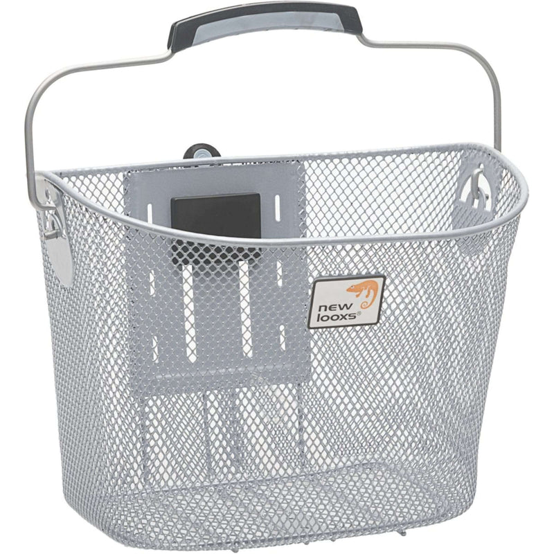 Afbeelding laden in galerijviewer, fietsmand Toscane Smartlock voor 19 liter zilver