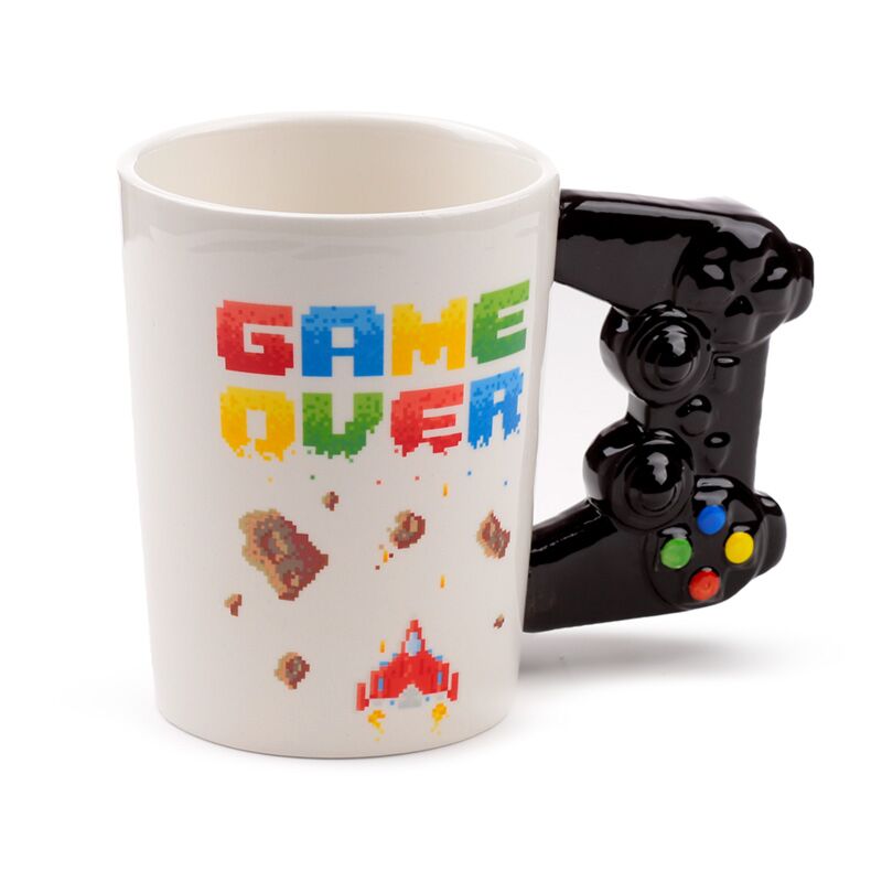 Afbeelding laden in galerijviewer, Game over - gevormd handvat keramiek mok
