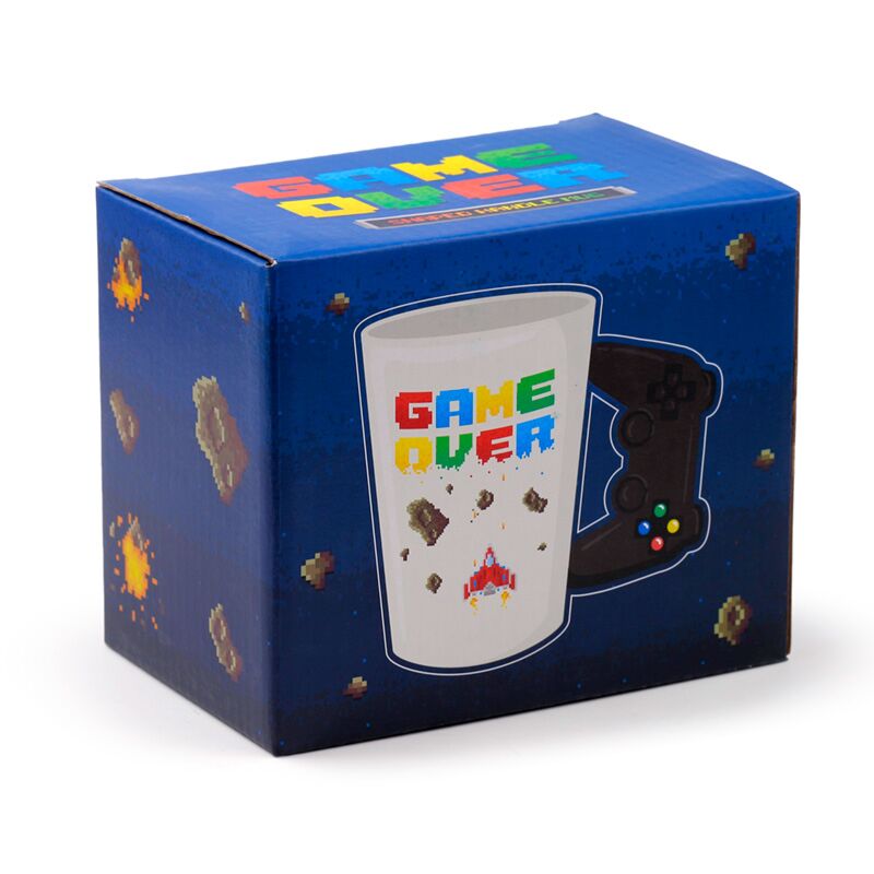 Afbeelding laden in galerijviewer, Game over - gevormd handvat keramiek mok