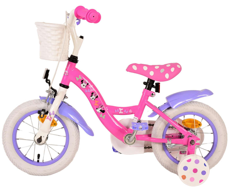 Afbeelding laden in galerijviewer, Minnie Cutest Ever! Kinderfiets - Meisjes - 12 inch - Roze