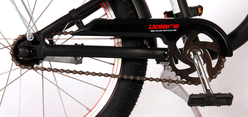Afbeelding laden in galerijviewer, Volare Miracle Cruiser Kinderfiets - Jongens - 18 inch - Mat Zwart - Prime Collection