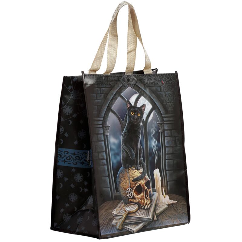 Afbeelding laden in galerijviewer, Lisa parker spirit of salem kat duurzame shopper tas