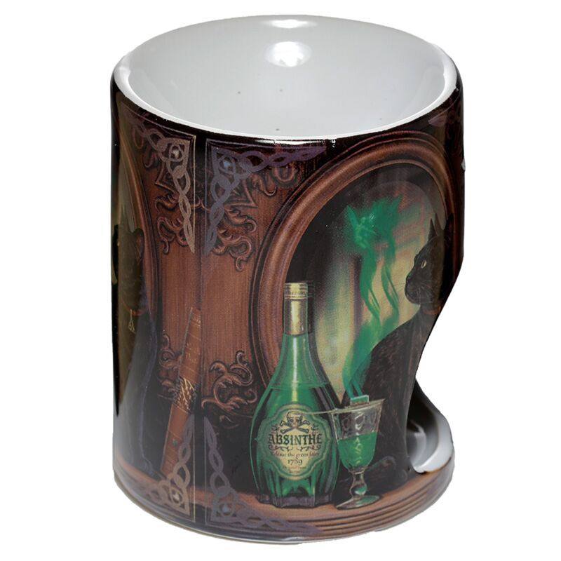 Afbeelding laden in galerijviewer, Lisa parker keramiek absinth kat geurbrander