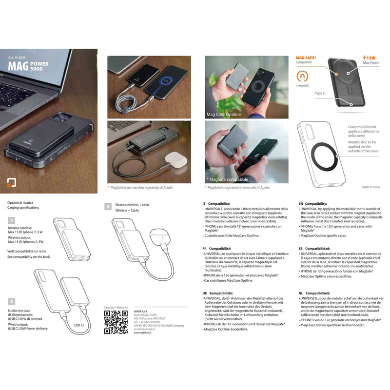 Afbeelding laden in galerijviewer, Optiline magsafe power bank, portable charger